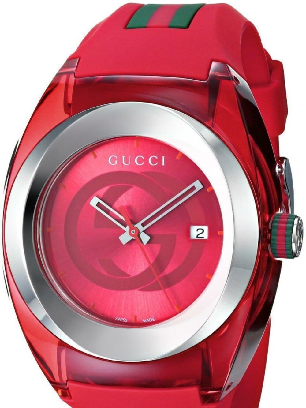 Gucci Sync Sport XXL Red Watch New YA137103
